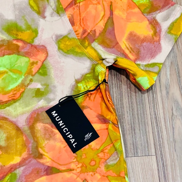 Municipal Men’s XXL Short Sleeve Golf Wildflower Polo - Picture 3 of 9